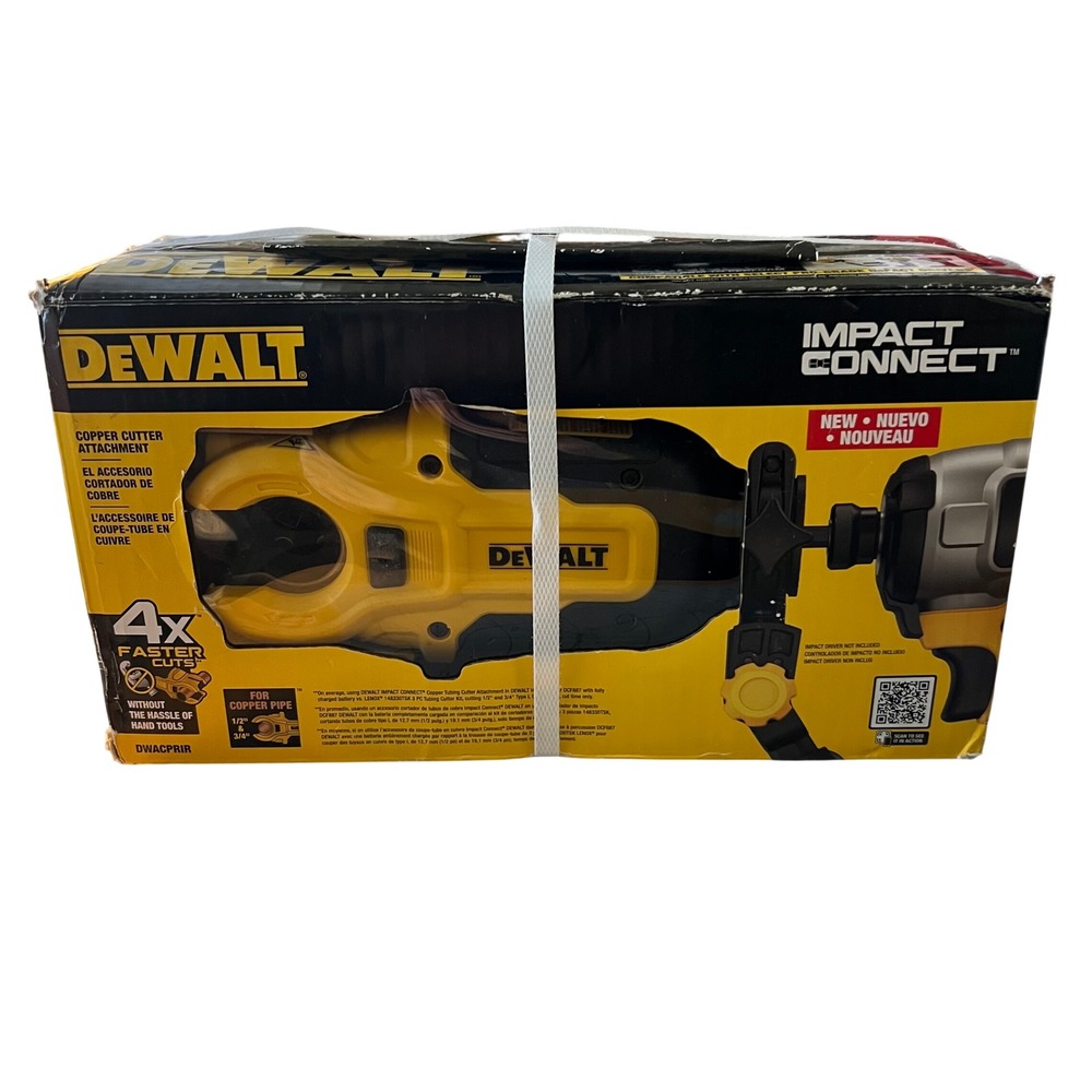 DEWALT IMPACT‎ CONNECT Copper Tube Cutter Attachment DWACPIR 1/2 3/4 Inch Pipe